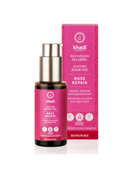 Huile capillaire ayurvédique Rose Repair - 50 ml - Khadi