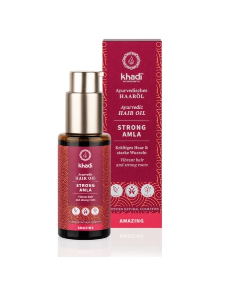 Huile capillaire ayurvédique à l'amla - Strong Amla - 50 ml - Khadi