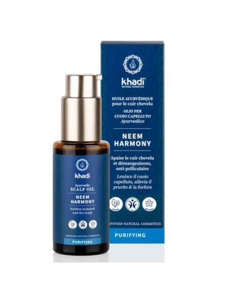Huile capillaire ayurvédique Neem Harmony - 50 ml - Khadi