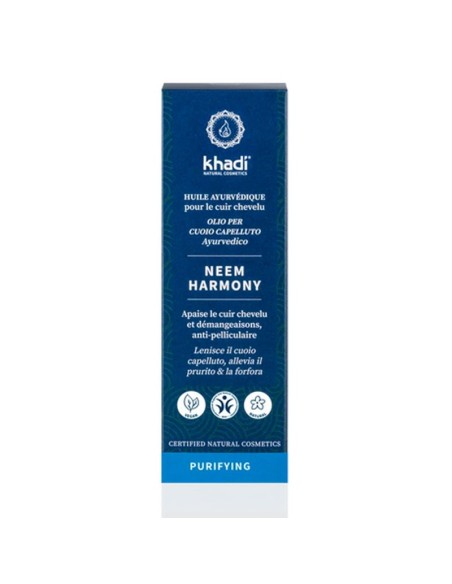 Huile capillaire ayurvédique Neem Harmony - 50 ml - Khadi