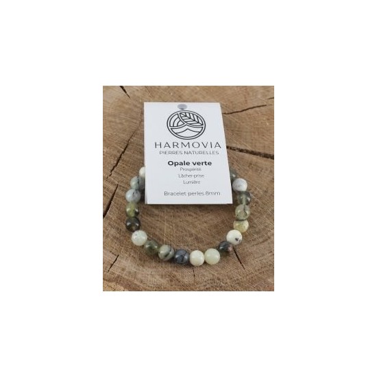 Bracelet Opale verte -...