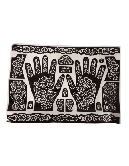 Feuilles pour Tatouage Henné
