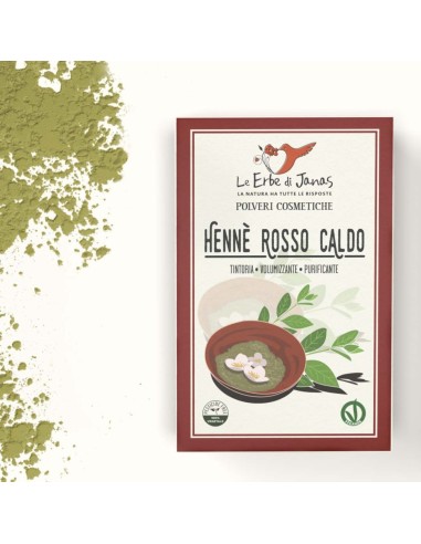 Henné rouge chaud - Rosso Caldo - 100g