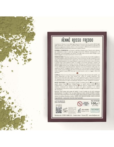 Henné rouge froid - Rosso Freddo - 100g