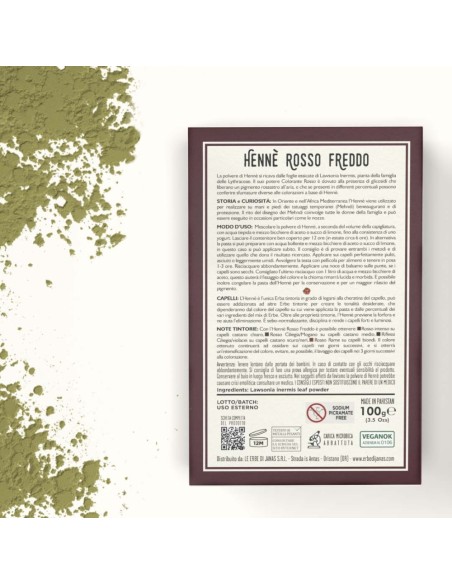 Henné rouge froid - Rosso Freddo - 100g