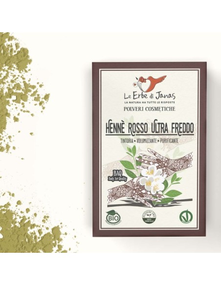 Henné rouge ultra froid - Rosso Ultre freddo - BIO - 100g