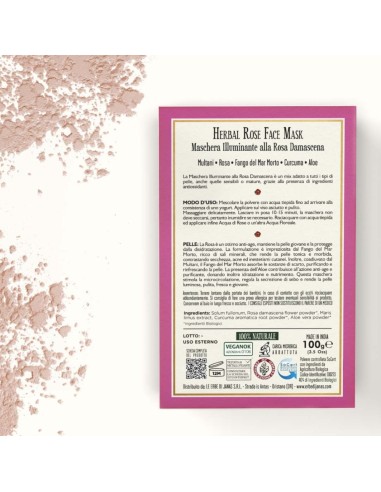 Masque illuminant à la Rose de Damas - 100g