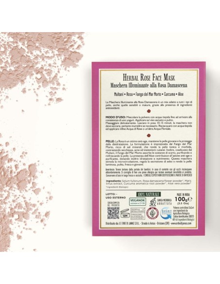 Masque illuminant à la Rose de Damas - 100g