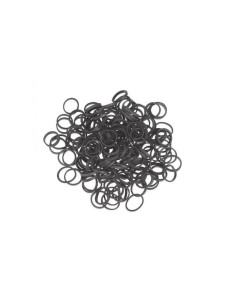 Minis élastiques cheveux noirs 20 mm – Lot 20  – Accessoires coiffure