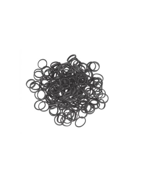 Minis élastiques cheveux noirs 20 mm – Lot 20  – Accessoires coiffure