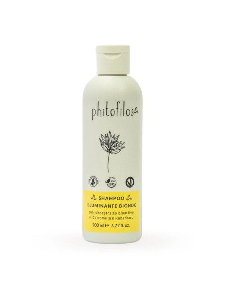Shampoing Éclat Blond – cheveux  blonds & clairs (Illuminante Biondo) - Phitofilos 200 ml