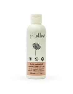 Shampoing Éclat Brun – reflets châtains (Illuminante Castano) - Phitofilos 200 ml