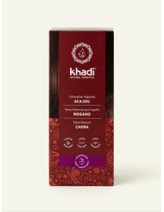Coloration Végétale Acajou– Cheveux brun-roux 100 g - Khadi