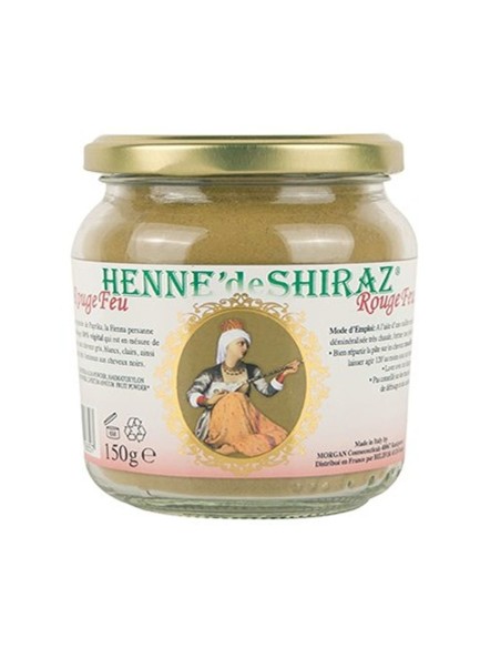 Henné de Shiraz Rouge Intense – Coloration végétale rouge feu 150 g