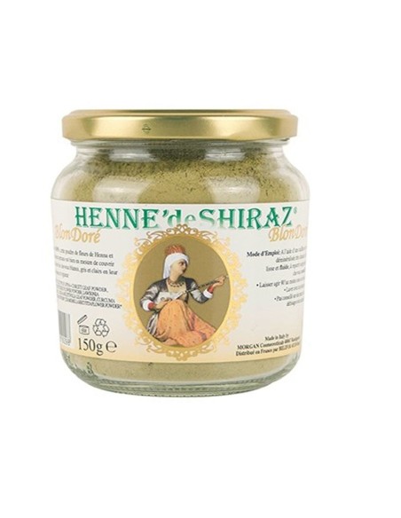 Henné de Shiraz Blond Doré – Coloration végétale blond chaud 150 g