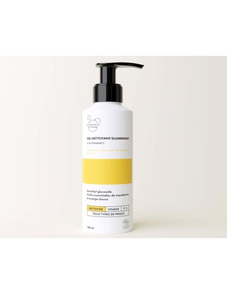Nettoyant Illuminant visage Clémence & Vivien 150 ml – Lotion nettoyante bio