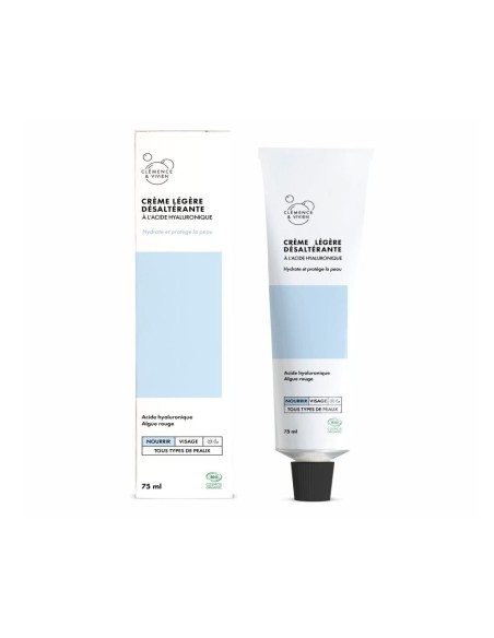 Crème légère désaltérante Clémence & Vivien 75 ml – Soin hydratant visage