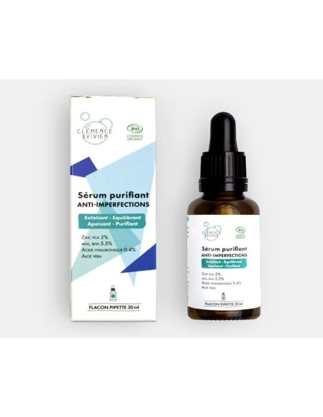 Sérum Purifiant Anti-Imperfections Clémence & Vivien 30 ml – Soin peau nette