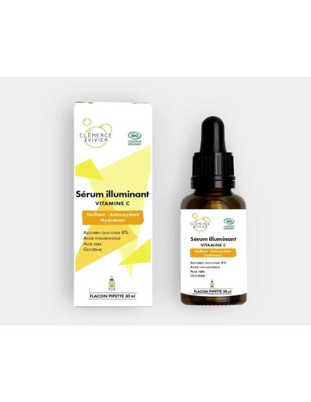 Sérum Illuminant Vitamine C Clémence & Vivien 30 ml – Teint lumineux & anti-fatigue