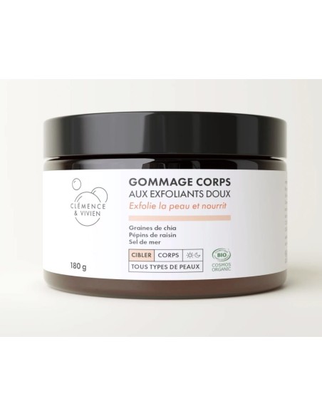 Gommage Corps Clémence & Vivien 180 g – Exfoliant corps naturel bio