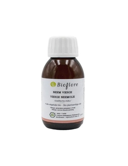 Huile de Neem vierge BIO Bioflore 250 ml – Soin purifiant & régulateur pour peau et cheveux