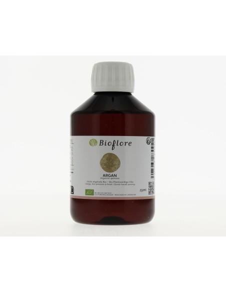 Huile d’Argan BIO pressée à froid désodorisée Bioflore 250 ml – Soin naturel peau & cheveux