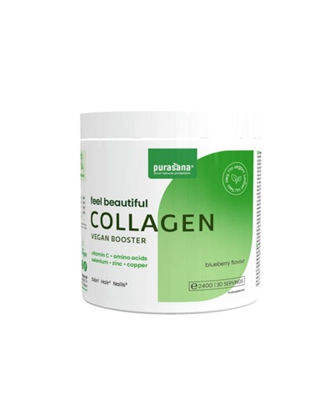 Collagène vegan Myrtille - Purasana  - complément cheveux et ongles - 240 g