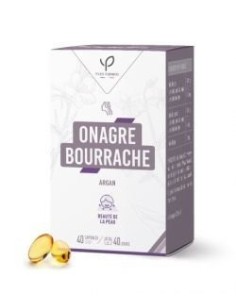 Huile d’onagre & huile de bourrache BIO – Peau  -  40 capsules