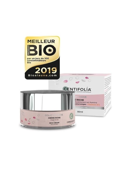 Crème Riche Éclat de Rose BIO Centifolia 50 ml – Hydratation & Eclat