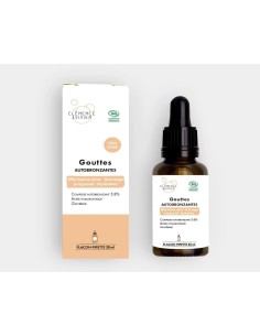 Gouttes Autobronzantes Hâle Léger BIO Clémence & Vivien 30 ml – Teint Lumineux