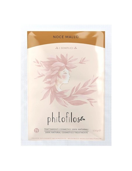 Coloration Noce Mallo Phitofilos – Poudre végétale de coquille de Noix pour des Reflets Bruns