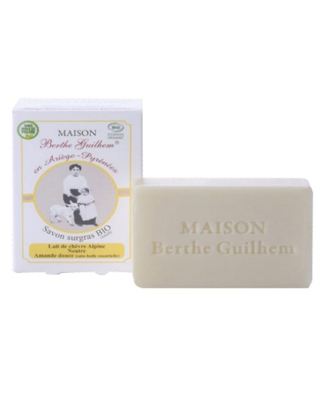 Savon Amande douce & Camomille au lait de chèvre – 100 g  Berthe Guilhem