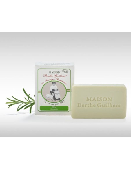 Savon Olive & Romarin au lait de chèvre – 100 g  Berthe Guilhem