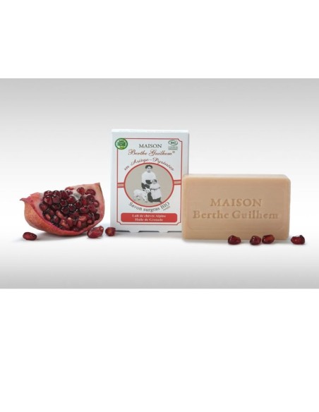 Savon Huile de grenade au lait de chèvre – 100 g  Berthe Guilhem