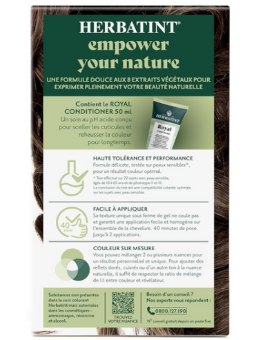 Coloration Herbatint Châtain Clair doré Herbatint 5D 170 ml – Gel colorant sans ammoniaque