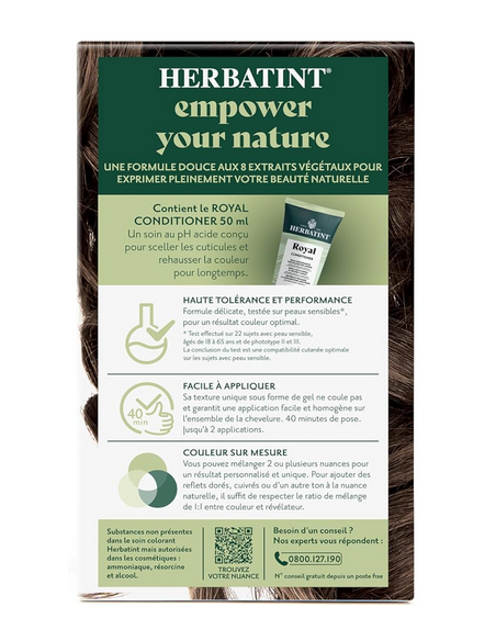 Coloration Herbatint Châtain Clair doré Herbatint 5D 170 ml – Gel colorant sans ammoniaque