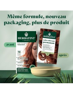 Coloration Blond cuivré Herbatint 7R 170 ml – Gel colorant sans ammoniaque 2