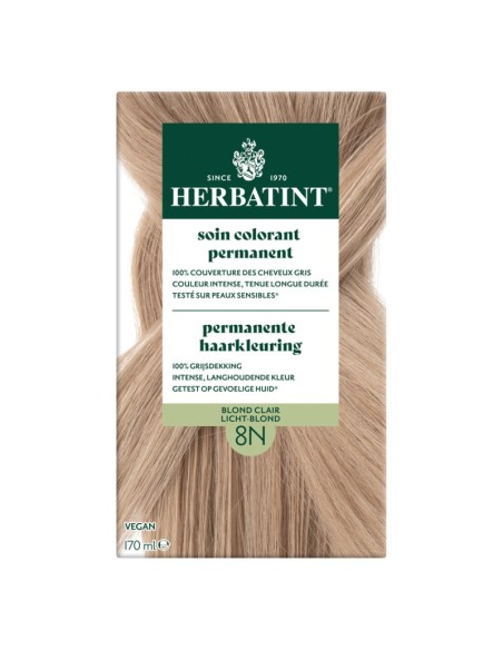 Coloration Blond clair Herbatint 8N – Gel Colorant 170 ml