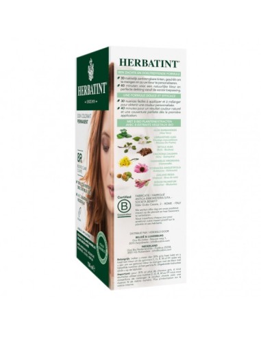 Coloration Blond clair cuivré Herbatint 8R – Gel Colorant 170 ml