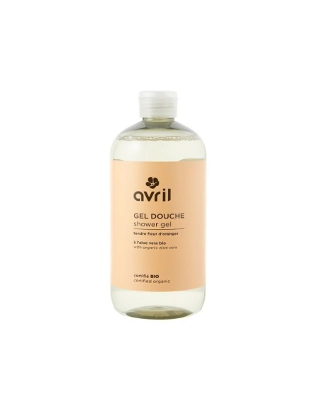 Gel douche fleur d’oranger bio Avril 500 ml – Douceur et détente