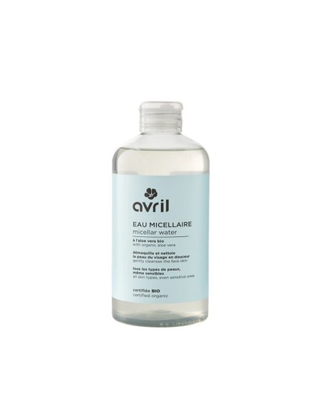 Eau micellaire bio Avril 500 ml – Démaquillant doux visage
