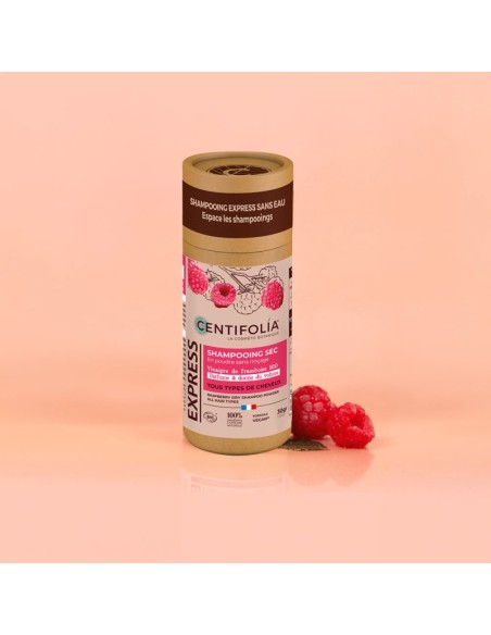 Shampoing Sec Framboise Centifolia | Rafraîchit les Cheveux Sans Rinçage